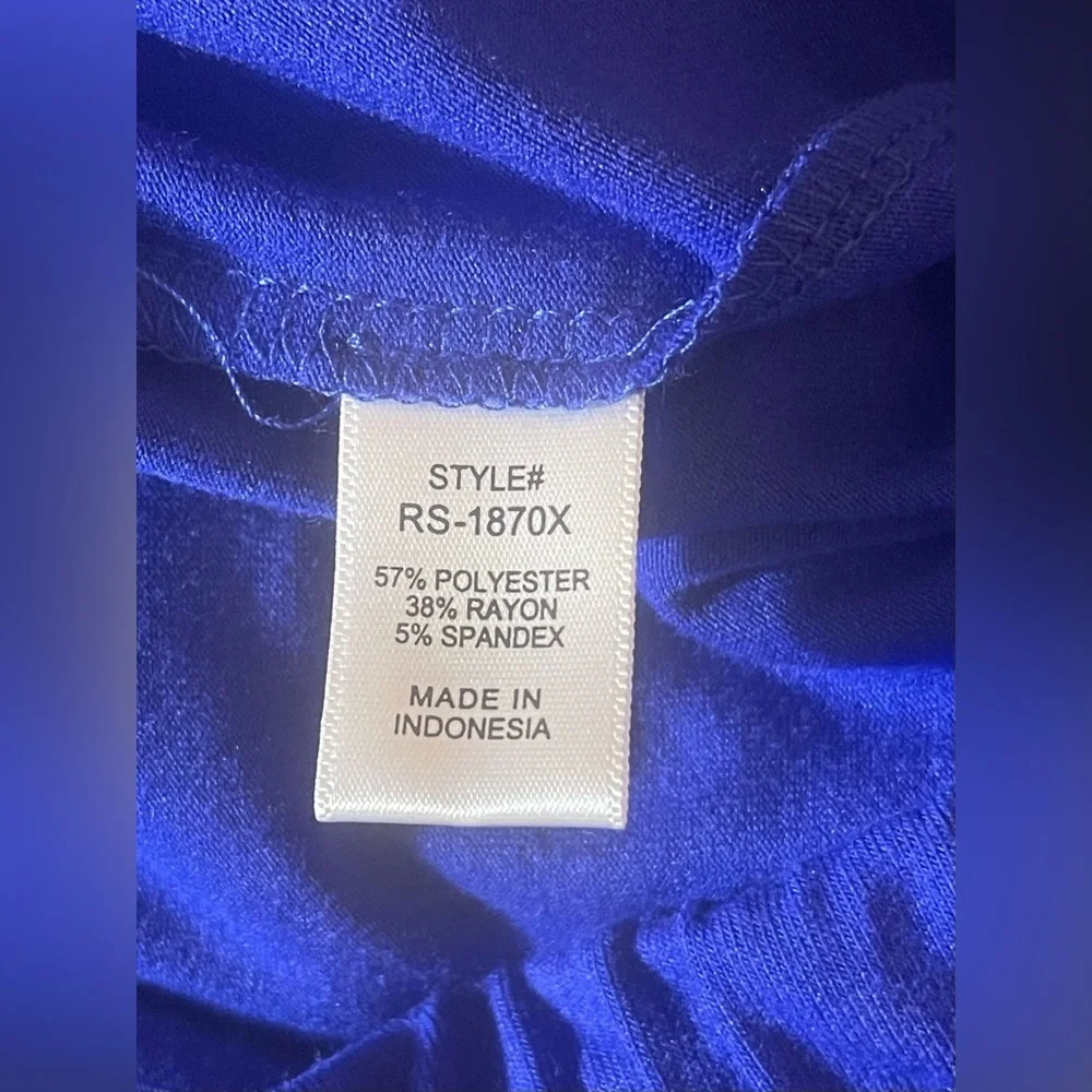 Zenana Women's Plus Size 3XL Blue Skirt Drawstring Pockets Tulip Hem NWT - Picture 6 of 9
